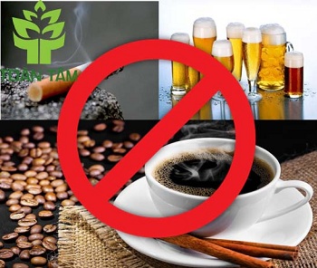 Hình 4: Hạn chế các chất kích thích