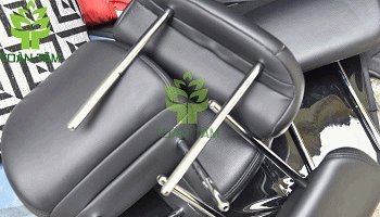 Hình 3: Trước và sau giặt ghế da