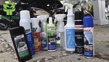 Hình 5: Trang thiết bị và dung dịch vệ sinh xe hơi